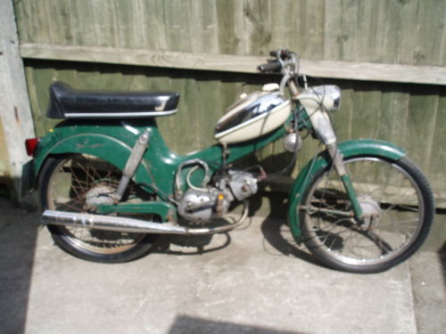 PUCH MS50D 3 SPEED MOPED 1974 Side View